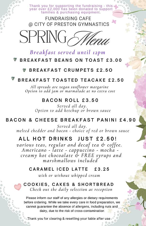 halfterm playgym menu 2